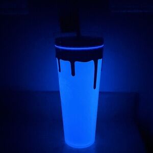 NEW 2025 Starbucks Amethyst Ooze Glow-in-the-Dark Cold Cup Purple Slime 24 OZ